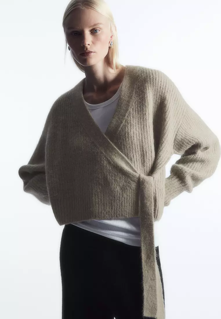 Buy COS Textured Alpaca Blend Wrap Cardigan 2024 Online ZALORA