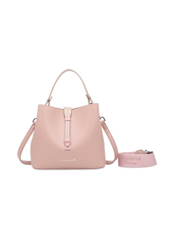 PLAYBOY BUNNY pink Women's Hand Bag / Top Handle Bag / Shoulder Bag 788FFAC8CED9AAGS_1