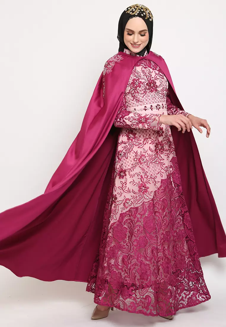Bibiq Gamis Brokat Satin