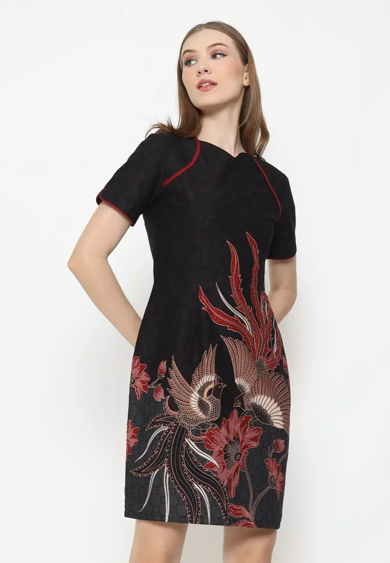 MY AKSA BATIK WANITA DRESS FURING NATHALIE NICHOLAS