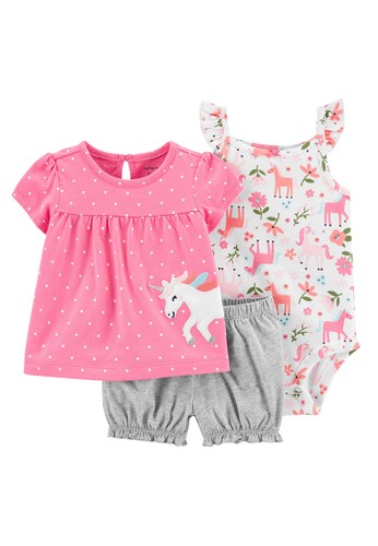Jual Carter 3 Piece Unicorn Little Short Set Original Zalora