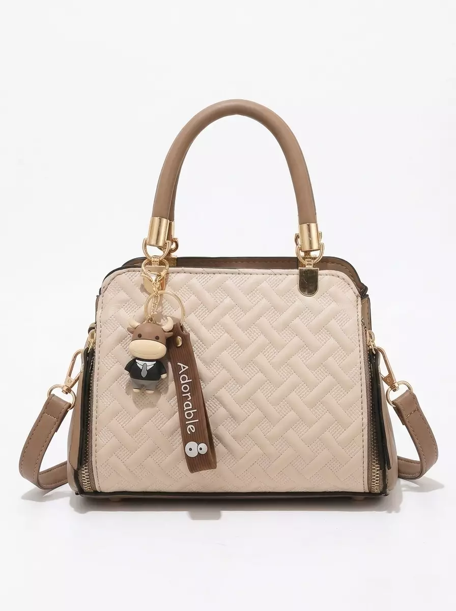 Vedlyn Belia Hand Bag Wanita include tali panjang - Khaki