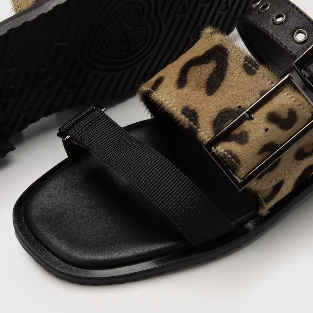 Valeya Sandals Genuine Leather Black