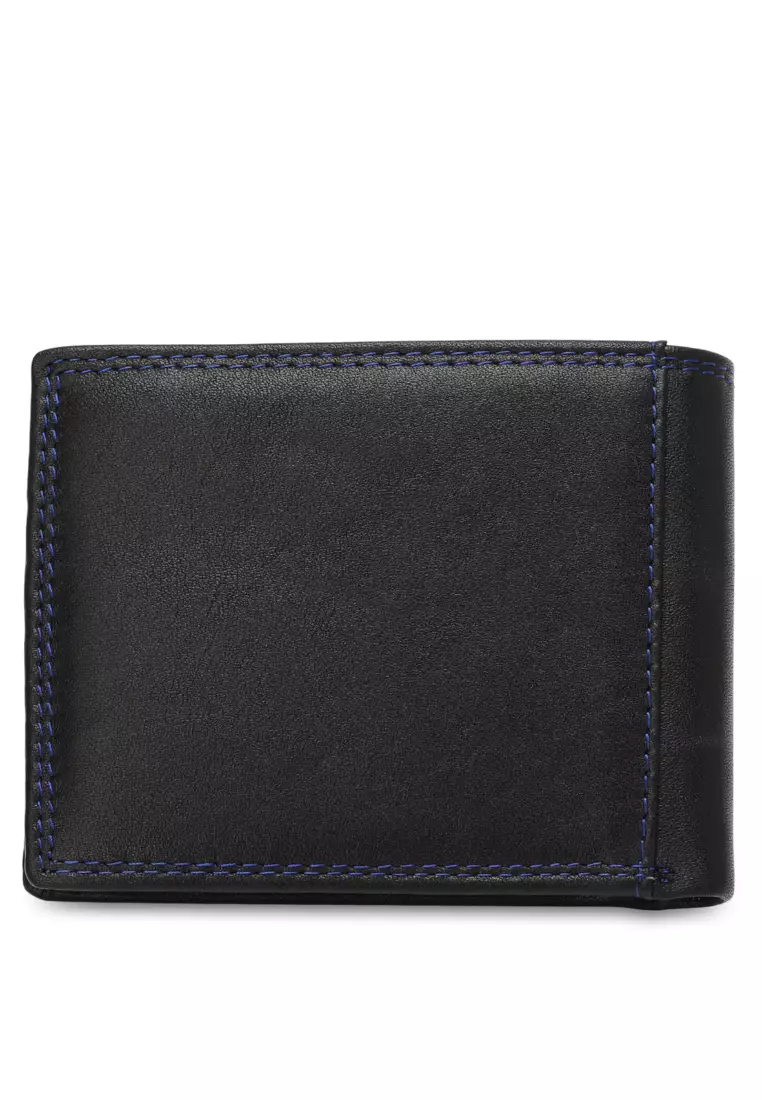 Men's Genuine Leather RFID Blocking Bi Fold Wallet (Dompet Bi Fold Pria Kulit Genuine RFID Blocking)
