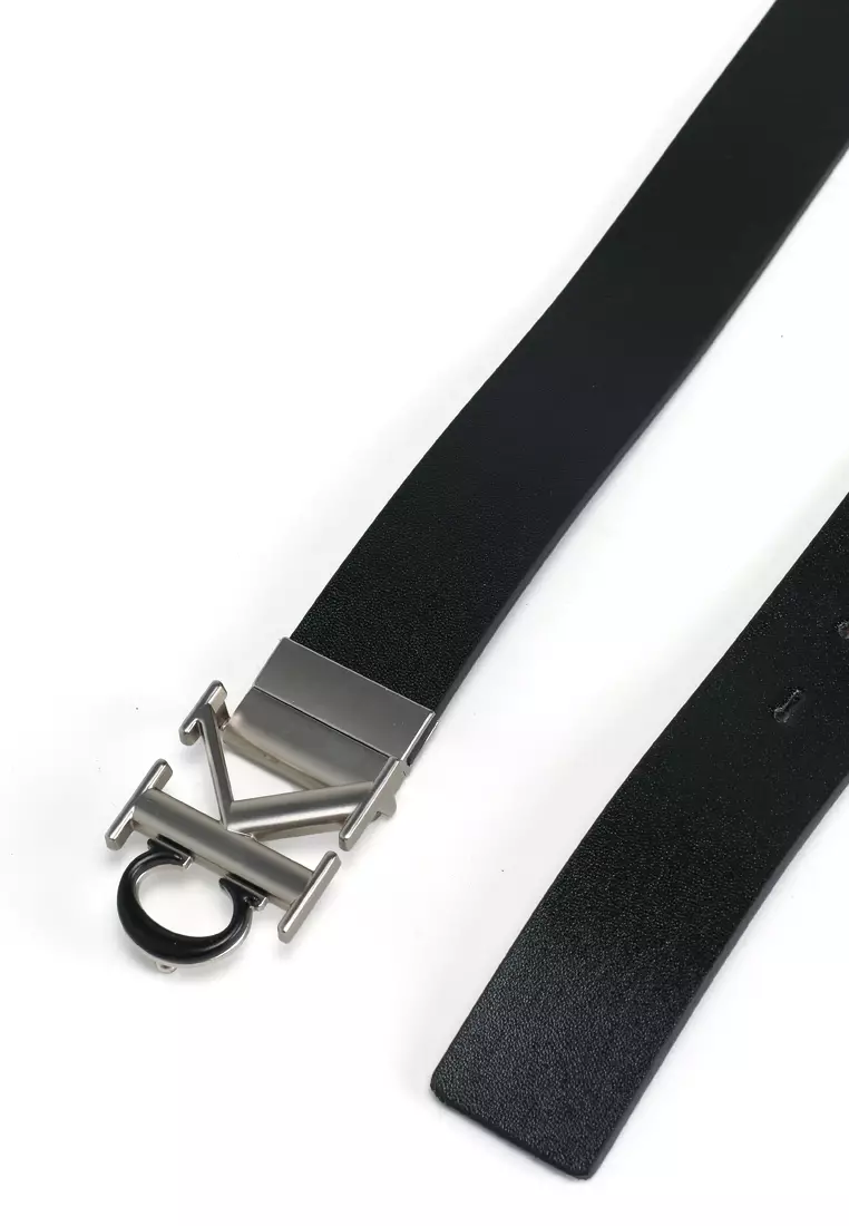 Round Mono Plaque Reversible 35MM Belt - Calvin Klein Accessories