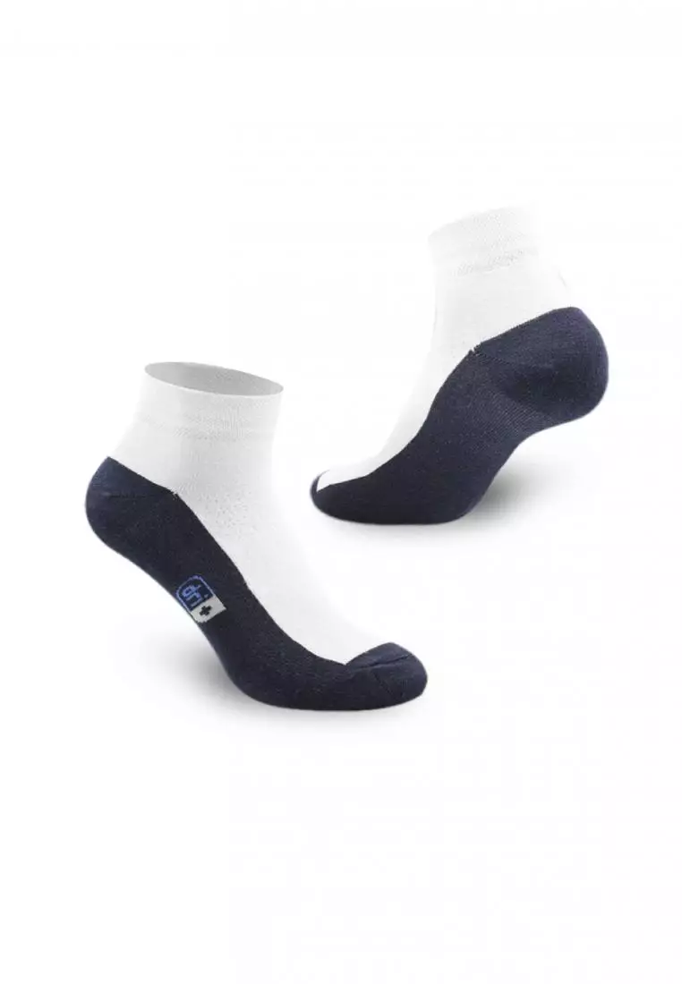 DMCG12 Men's Cotton Lite Casual Ankle Socks - 3 Pairs