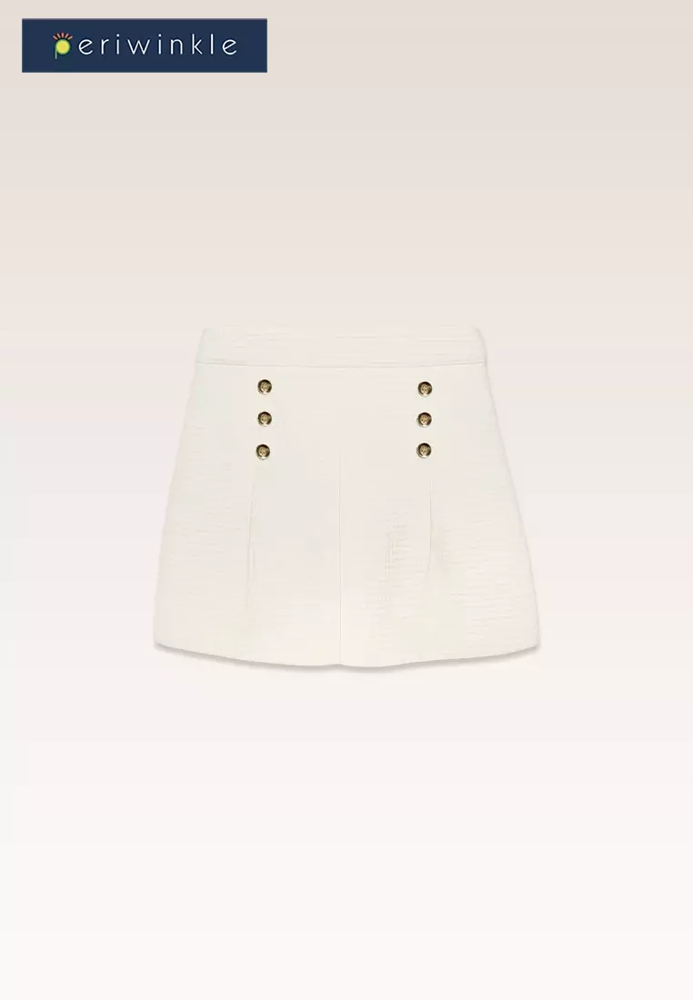 Pressy Girls White Skort