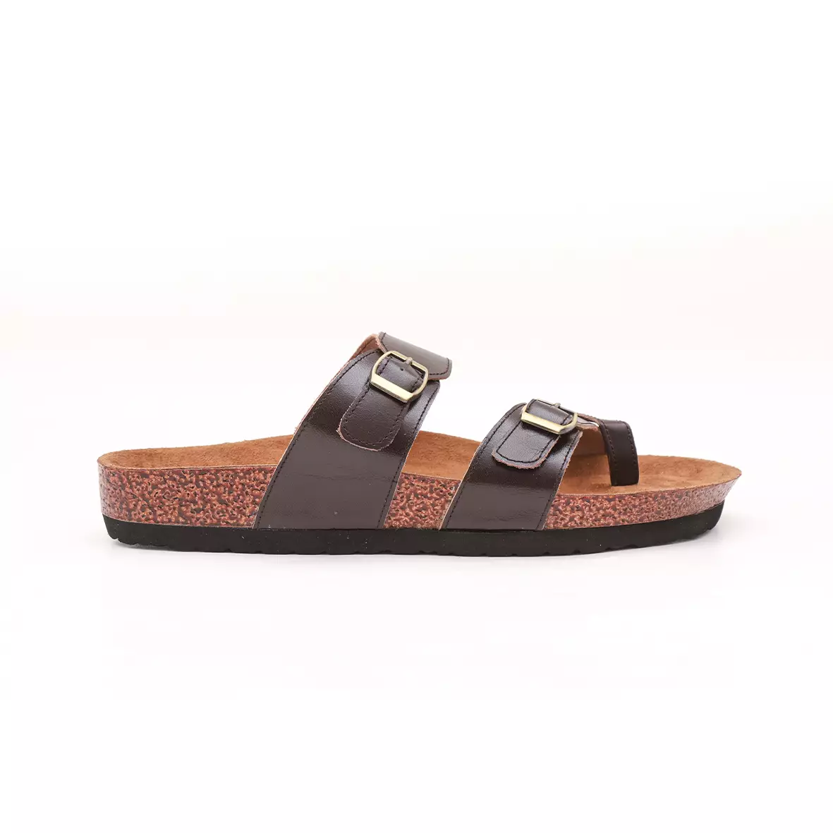 Marhadi Sandal Pria Sendal Kulit Asli Genuine Leather - Merake Brown