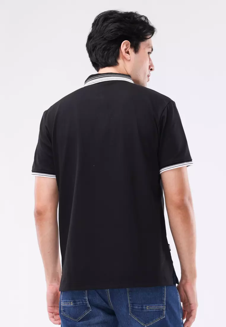 Collared Waffle Tee Short Sleeves