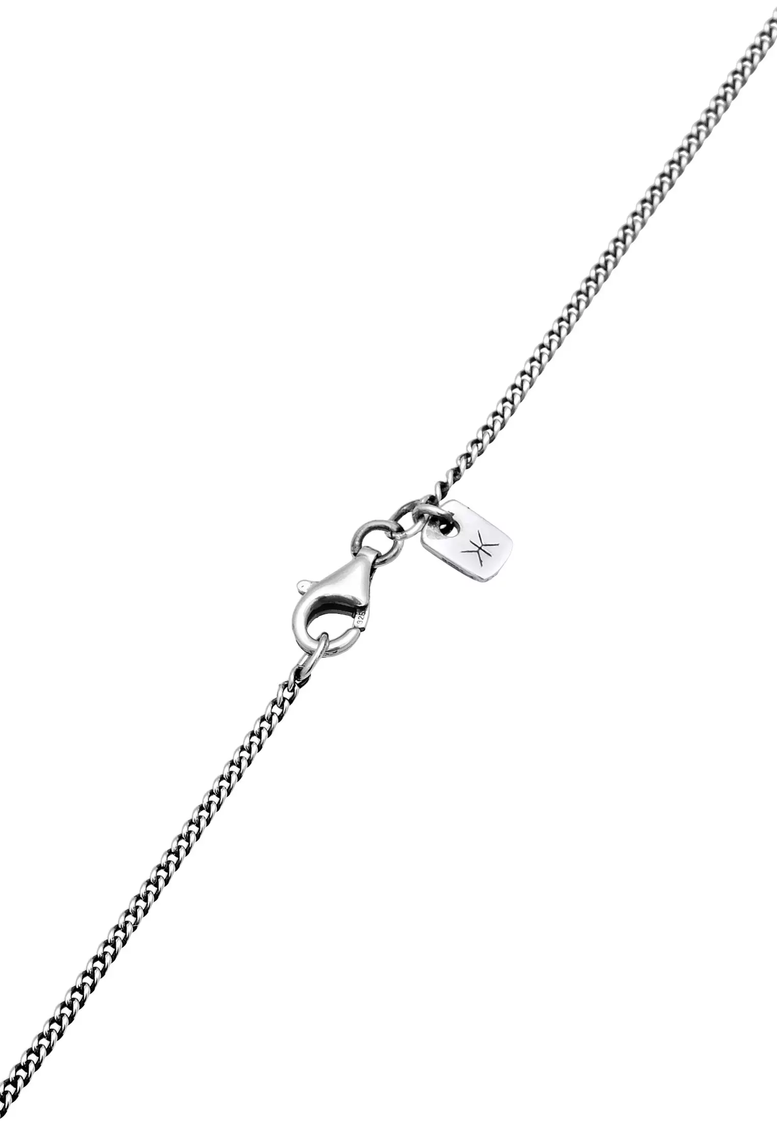 Necklace Rectangular Pendant Natural Look