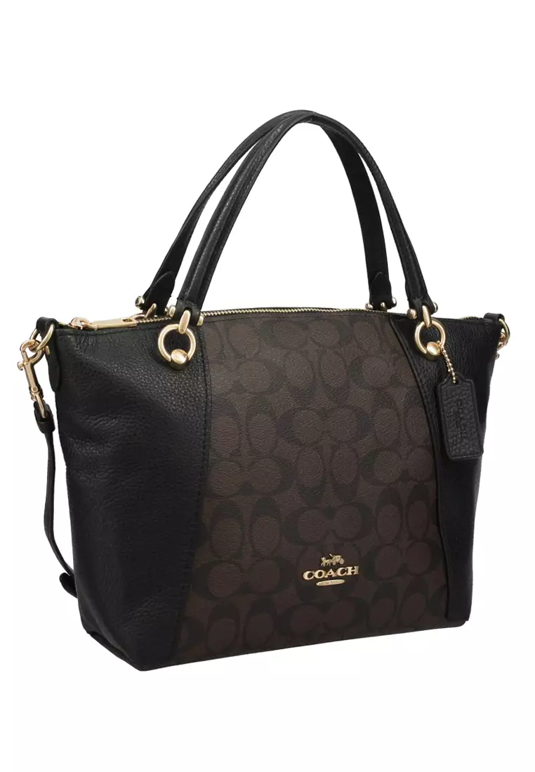 Dark brown coach handbags clearance