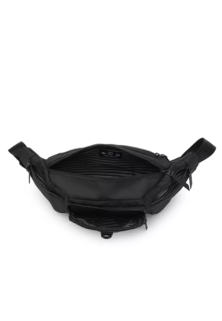 Men's Waist Bag / Belt Bag / Chest Bag - Black