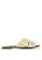 Betts beige Ibiza Woven Slip On Sandals 931DFSHB714A8DGS_1