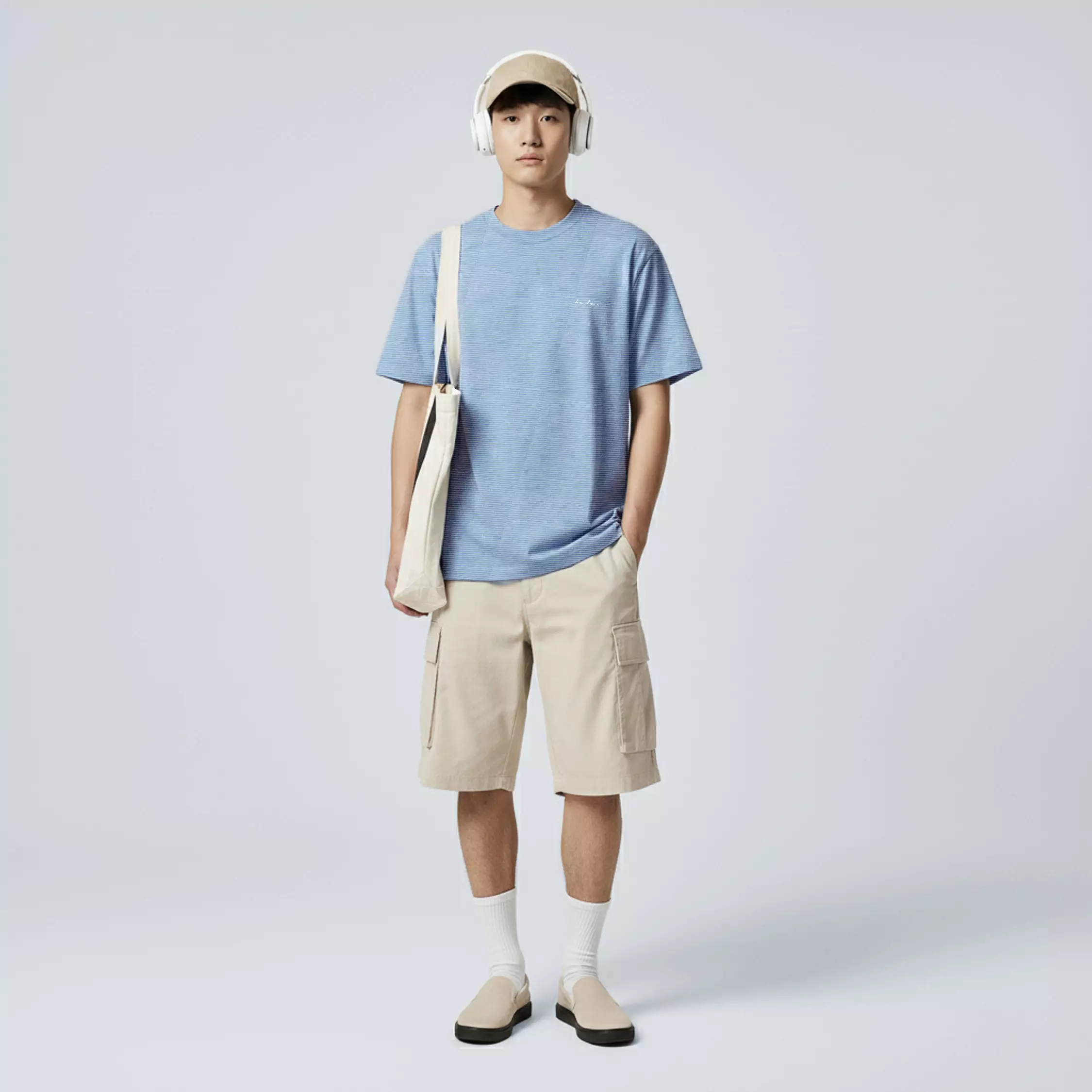 KALE ARTHUR REGULER BLUE T-shirt Reguler Cotton Viscose Asian Fit Warna