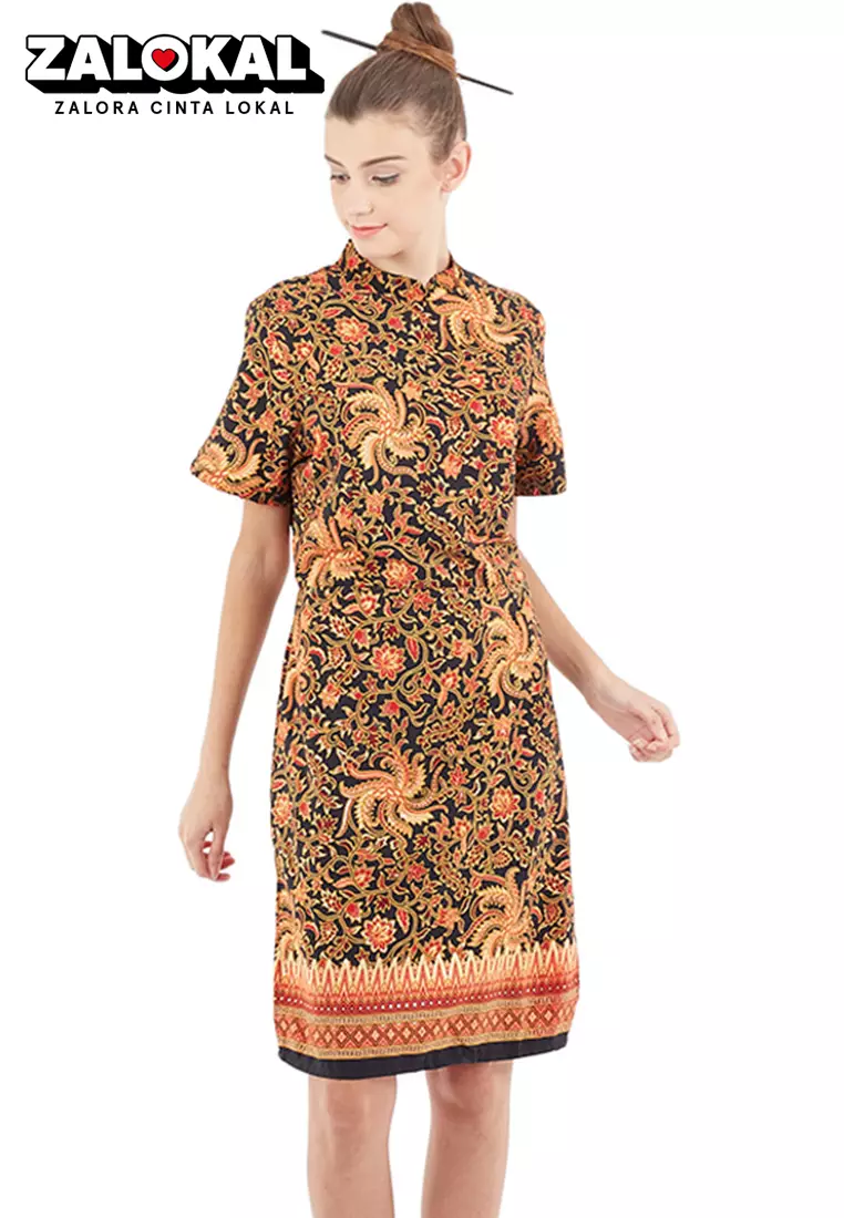 Dress hot sale batik cheongsam