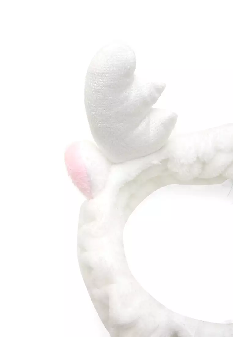 Diana Bandana Tanduk Rusa Tekstur Lembut And High Quality - Putih