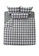 Milliot & Co. grey Quin Gingham SS 3-pc Fitted Sheet Set D2D9CHL2EB59B3GS_1