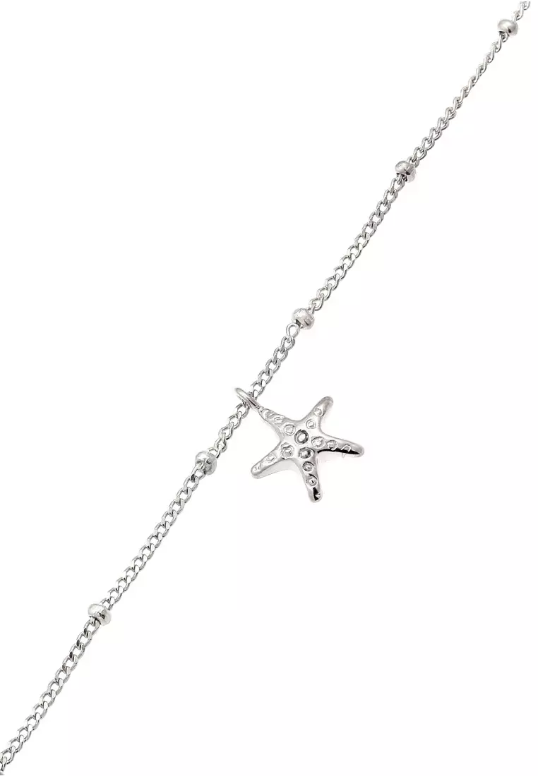 Kalung Perhiasan Perak 925 Wanita Starfish Choker