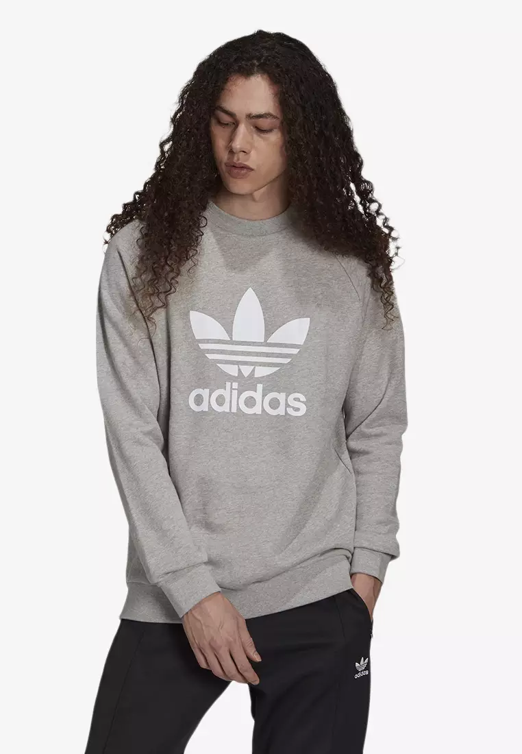 ADIDAS adicolor classics trefoil crewneck sweatshirt