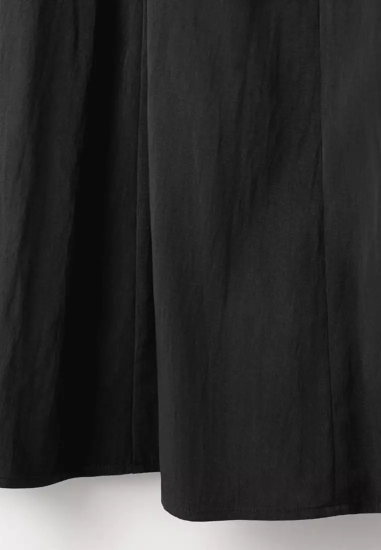 A-Line Crinkle Effect Dress