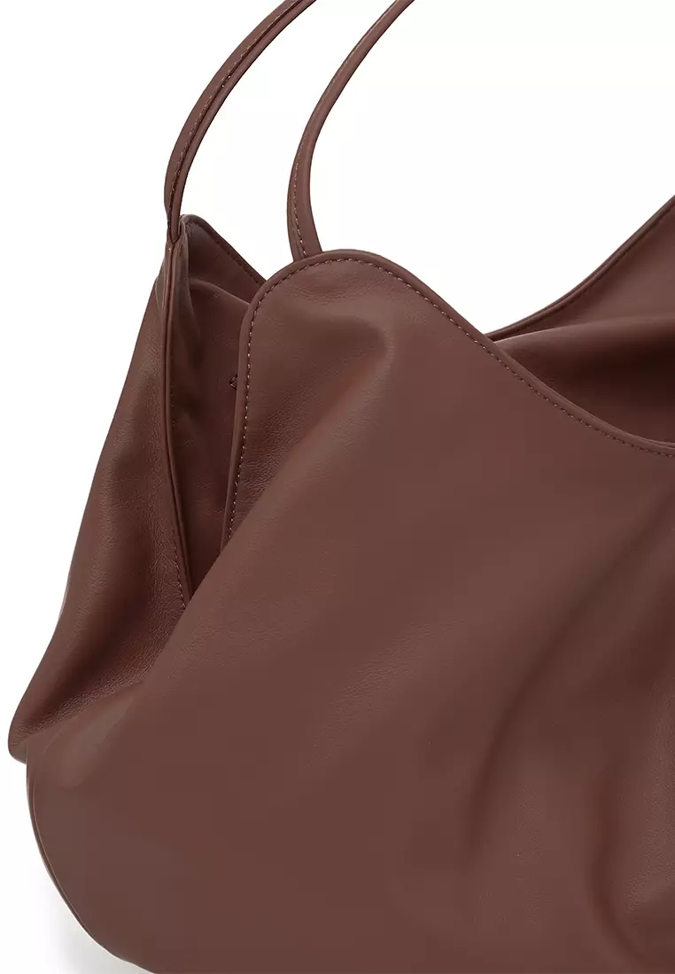 Balloon Hobo Bag - Dark Caramel