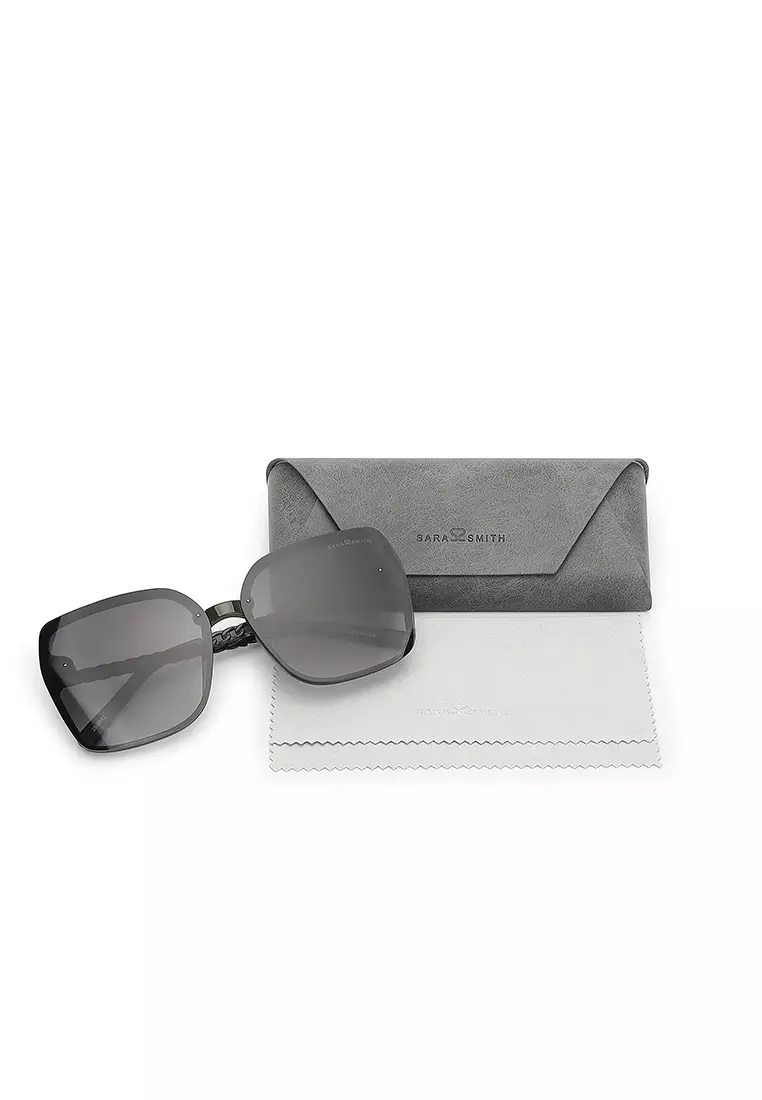 Unisex Fashion Sunglasses (Kacamata Hitam) - Hijau / Abu-Abu