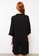 LC WAIKIKI black Long Sleeve Viscose Women's Beach Dress 5336BAABE13212GS_2