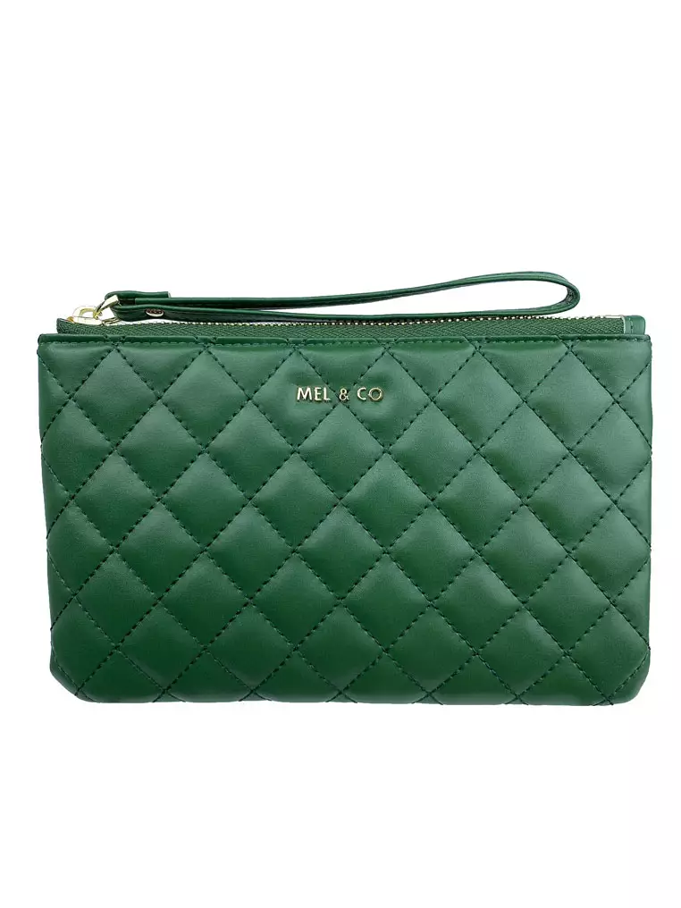 Buy Mel Co Quilted Wristlet Loop Handle Pouch Online ZALORA Malaysia