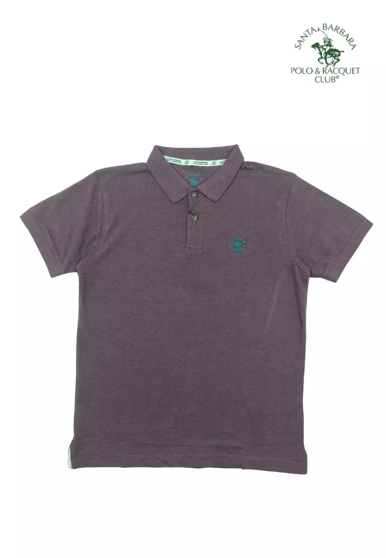Knits Pique Ptees SS Plain White Polo Shirt for Men with Embroidered Logo