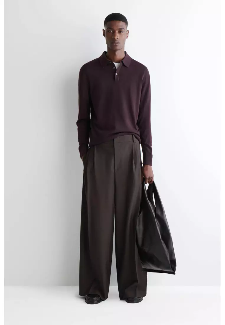 SLIM MERINO WOOL POLO SHIRT