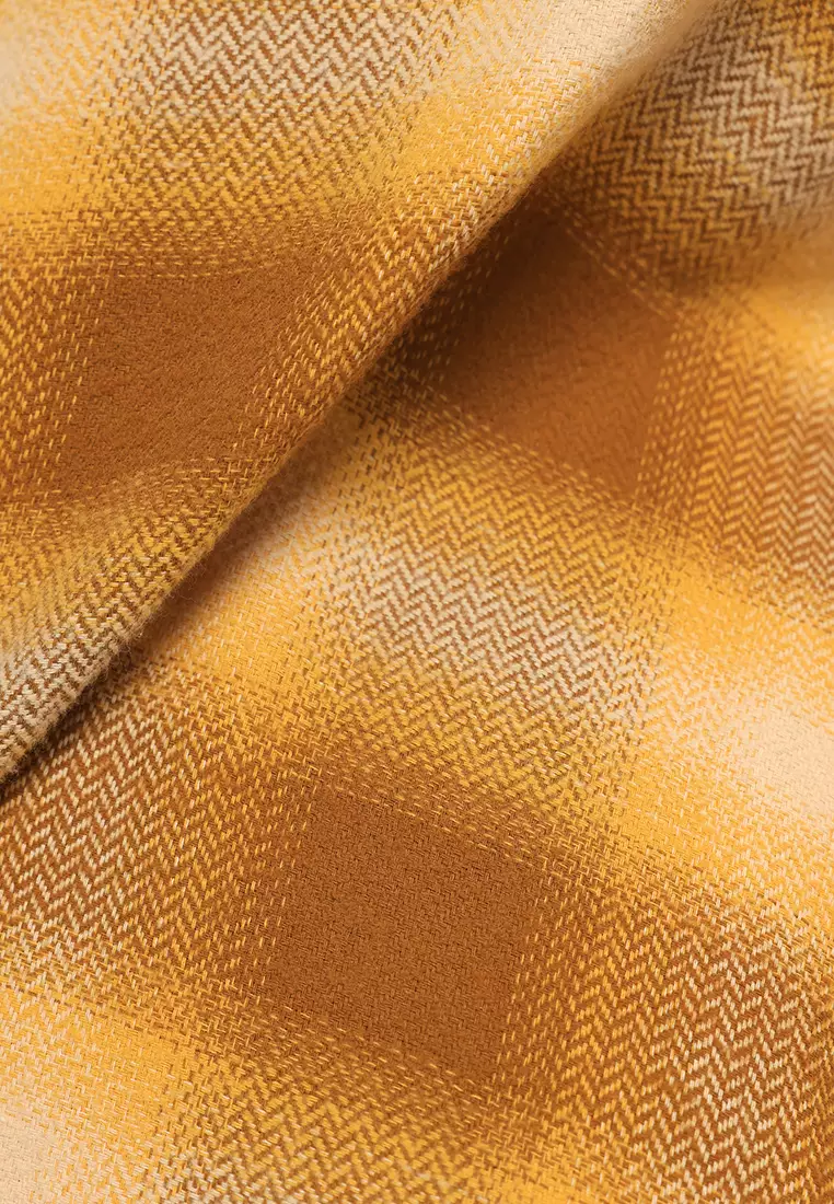 Manzone Kemeja Lengan Panjang Pria Celestia - Yellow Warna Yellow