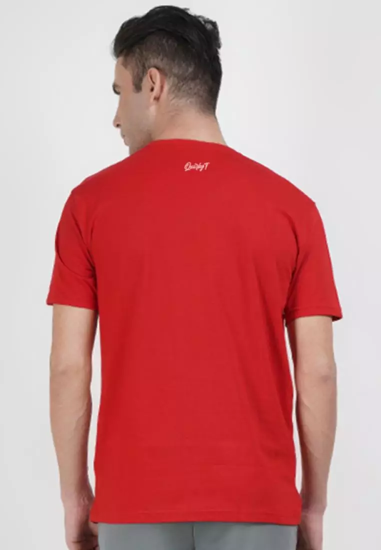 Gorilla Graphic Red  Cotton Short Sleeve Essential T-Shirt