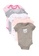 Milliot & Co. pink Gesicca Girls Newborn Bodysuits 14B6BKAE955D54GS_1