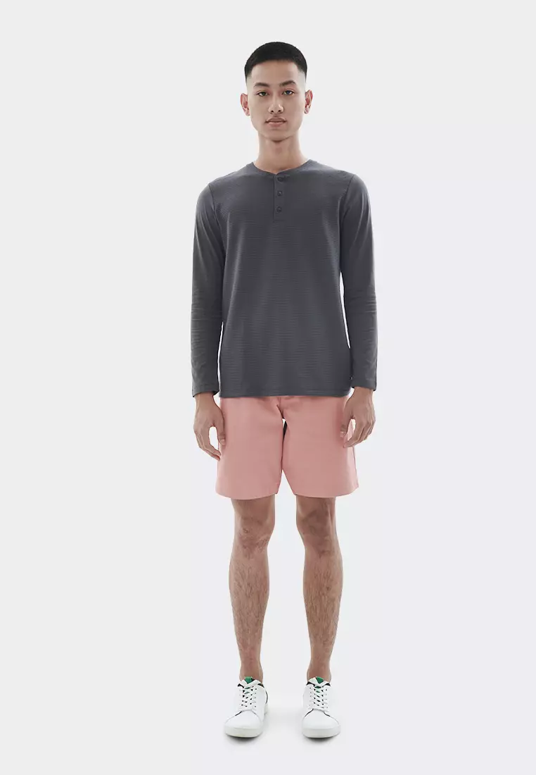 Jual MANZONE MANZONE Kaos pria lengan panjang EAST BESTBUYGREY