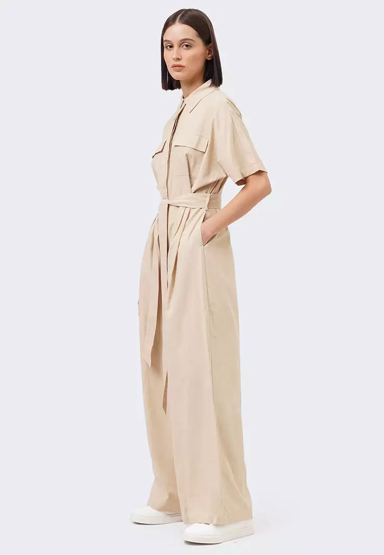 Buy Bocu Women's Utilitarian Wide Leg Jumpsuit 2024 Online ZALORA