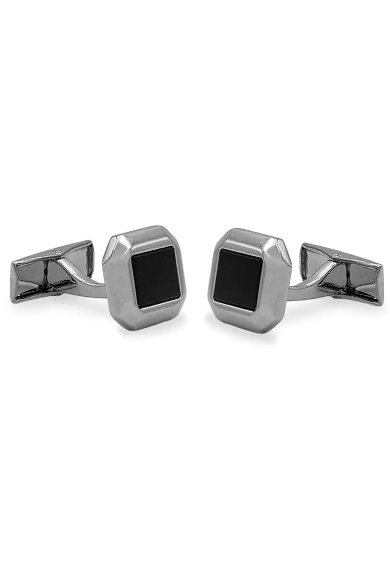 Acarigua II Rectangle Chrome Cufflink