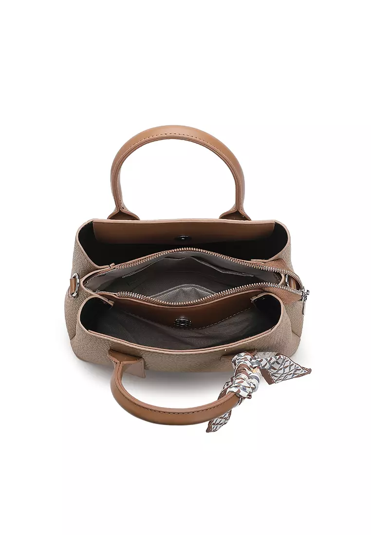 Women's Top Handle Bag / Sling Bag / Crossbody Bag - Khaki