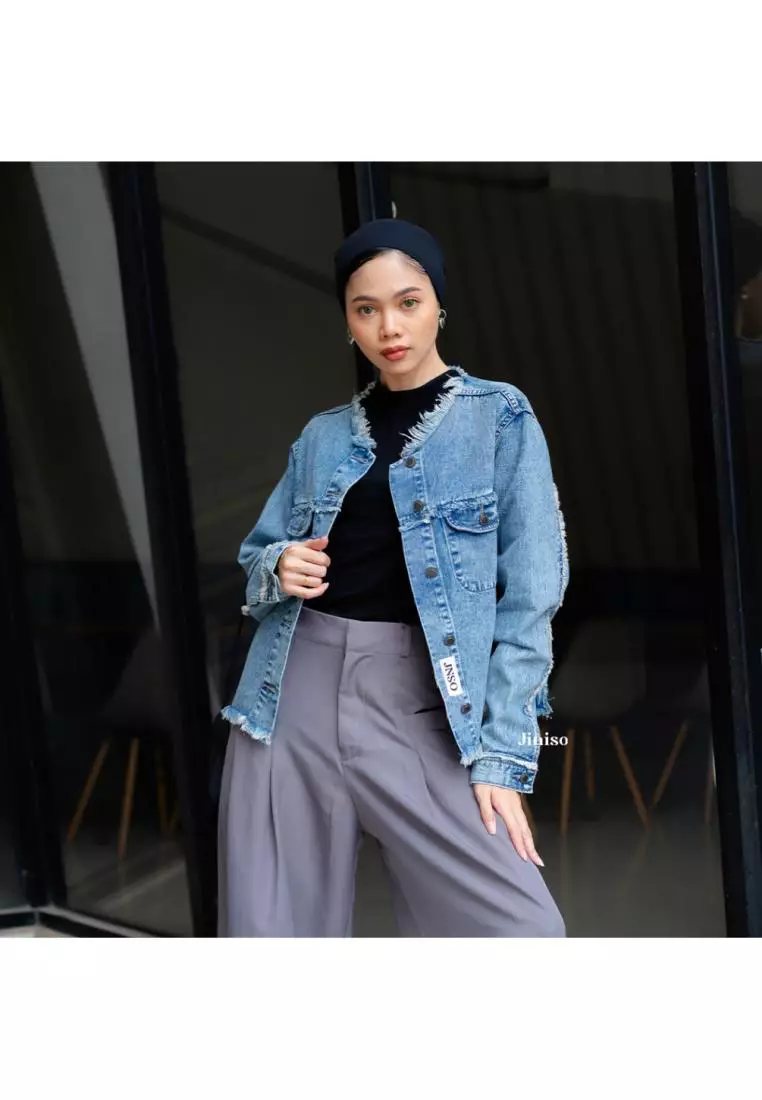 Jaket Jeans Oversize Dalma Blue Acid