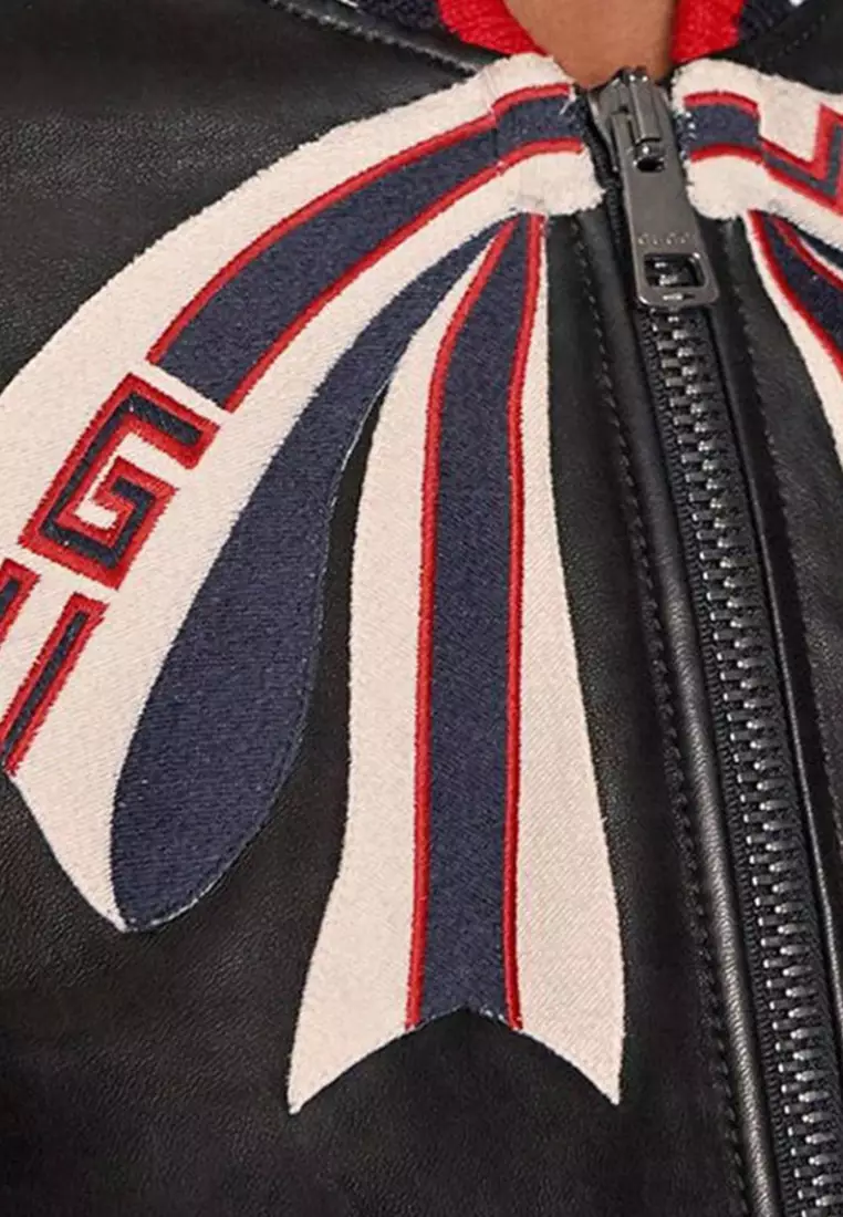 Gucci leather jacket womens sale