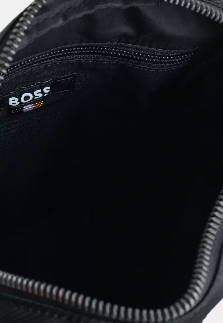 Raised Logo Structured Crossbody Bag - BOSS Mainline