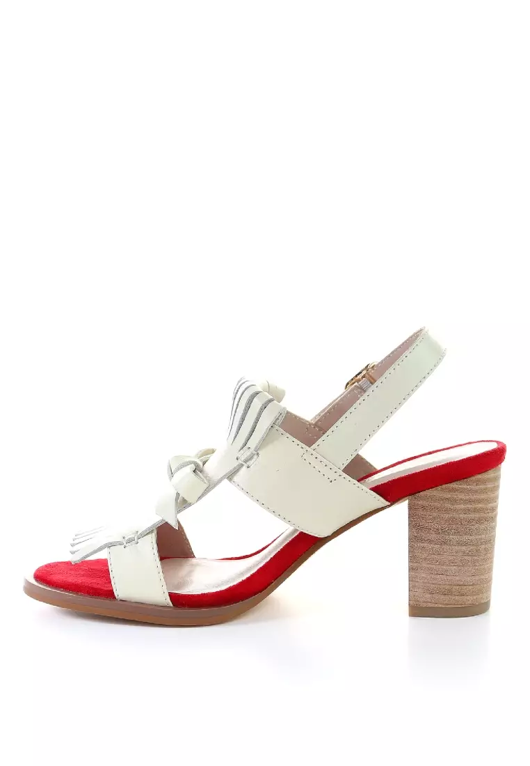 Buy PRODUIT PARFAIT Tassel strappy heeled sandal 2023 Online