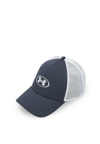 Under Armour grey Blitzing Trucker Cap C7BE1AC37972D4GS_1
