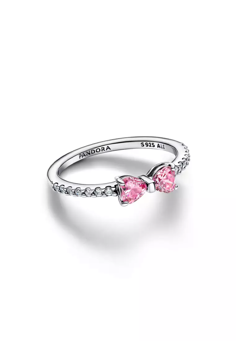 Buy PANDORA Pandora Sparkling Pink Bow Ring Online ZALORA Malaysia