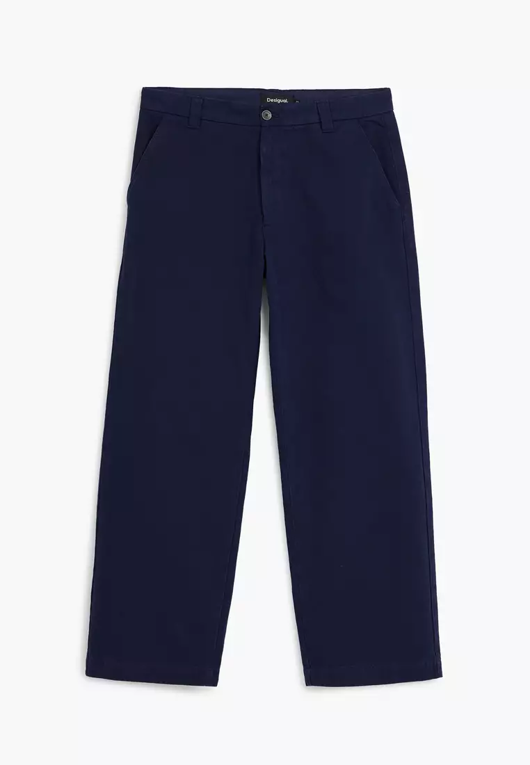 Structured straight pants