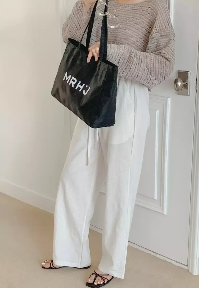 BONA Nylon Shoulder Bag All Black