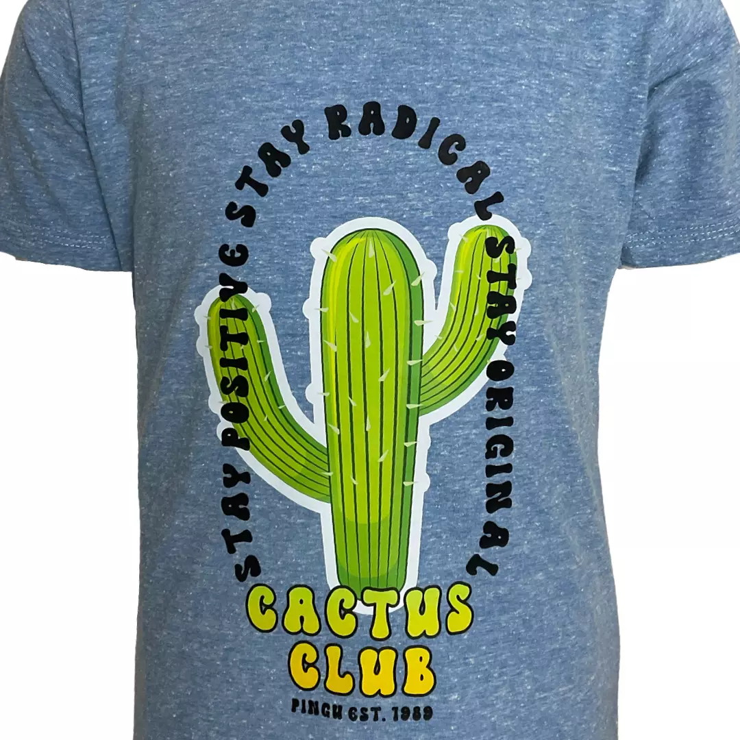 Pingu Kaos Anak Laki Laki Sablon Cactus Biru 92001829