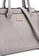 Unisa grey Saffiano Convertible Top Handle Bag 99FC5AC0907494GS_4