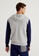 United Colors of Benetton grey Color block knit hoodie 9D1E2AA5BB4080GS_2