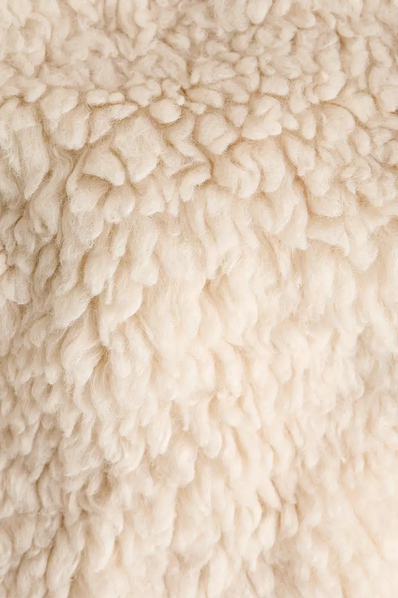 Collared teddy jacket