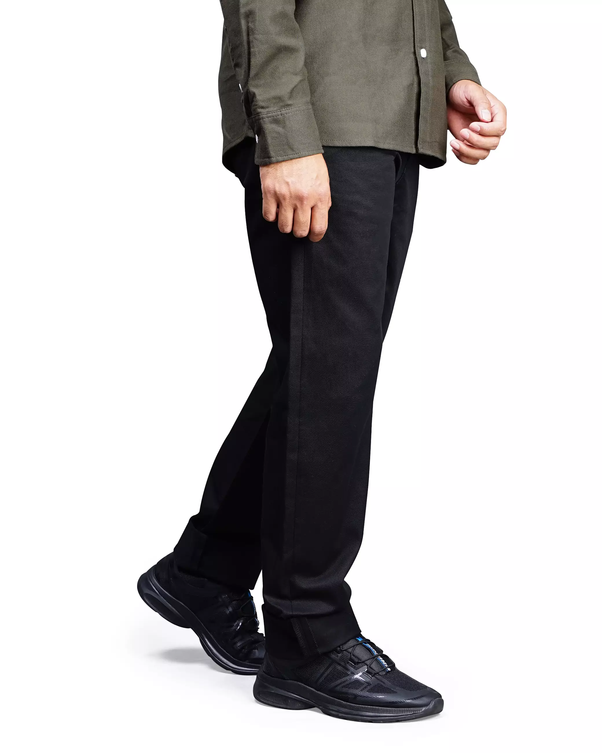 Gloaming Celana Panjang Reguler Fit Pants Pria Hitam Polos Gloaming Original